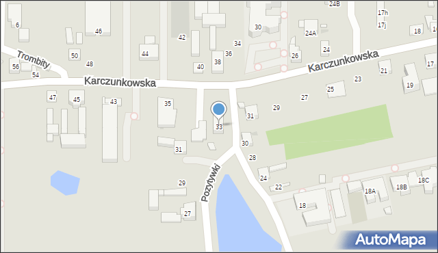 Warszawa, Karczunkowska, 33, mapa Warszawy