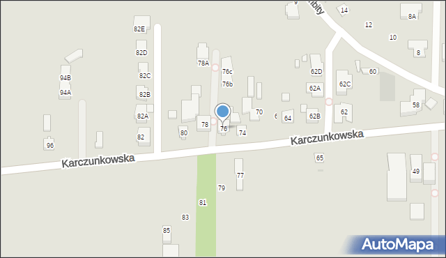 Warszawa, Karczunkowska, 76, mapa Warszawy