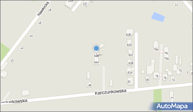 Warszawa, Karczunkowska, 94B, mapa Warszawy