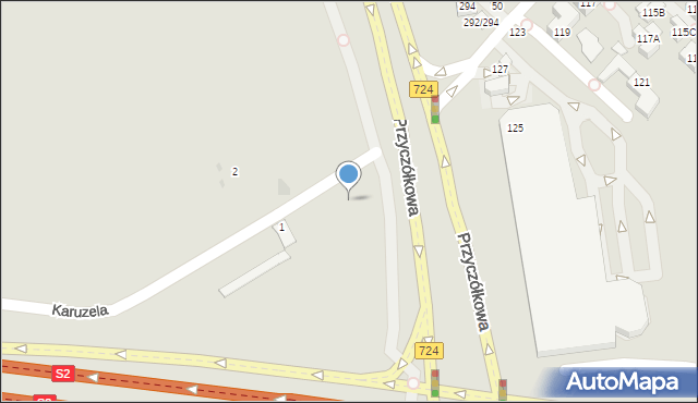 Warszawa, Karuzela, 1a, mapa Warszawy