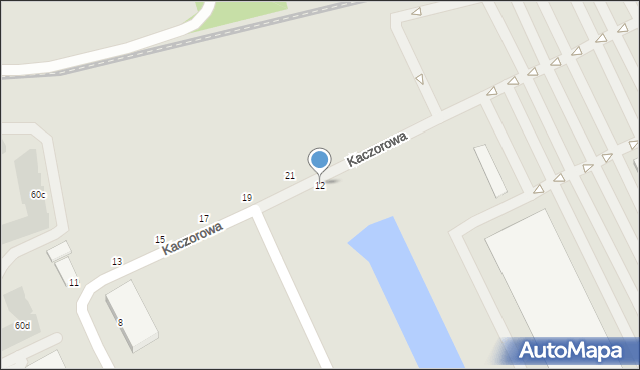 Warszawa, Kaczorowa, 12, mapa Warszawy