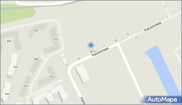 Warszawa, Kaczorowa, 15, mapa Warszawy