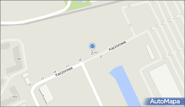 Warszawa, Kaczorowa, 21, mapa Warszawy