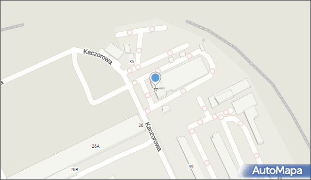 Warszawa, Kaczorowa, 37, mapa Warszawy