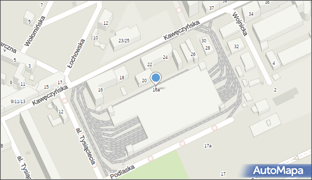 Warszawa, Kawęczyńska, 16a, mapa Warszawy