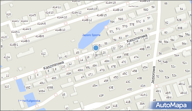 Warszawa, Kaszmirowa, 18, mapa Warszawy