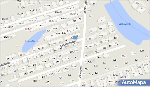 Warszawa, Kaszmirowa, 30, mapa Warszawy