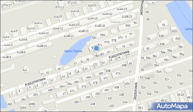 Warszawa, Kaszmirowa, 59, mapa Warszawy