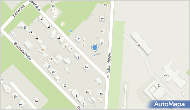 Warszawa, Kapitańska, 2, mapa Warszawy