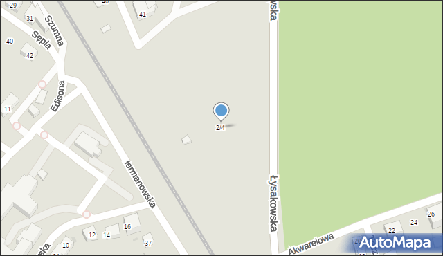 Warszawa, Kaczeńca, 2/4, mapa Warszawy