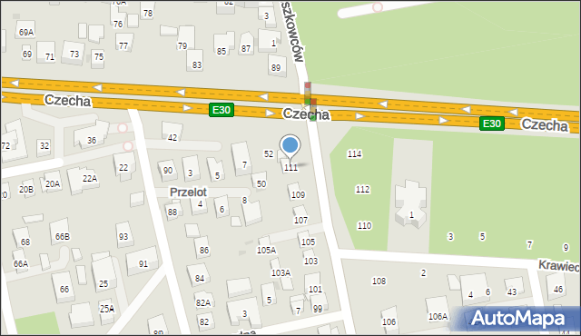 Warszawa, Kajki Michała, 111, mapa Warszawy