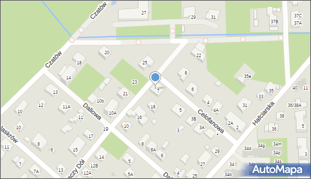 Warszawa, Kaczy Dół, 20, mapa Warszawy