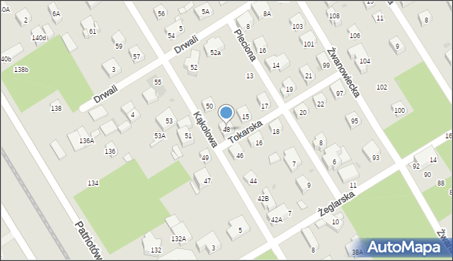 Warszawa, Kąkolowa, 48, mapa Warszawy
