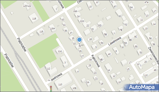 Warszawa, Kąkolowa, 31, mapa Warszawy