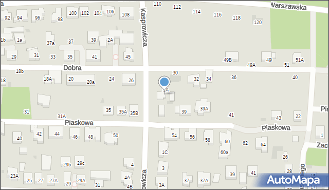 Warszawa, Kasprowicza Jana, 1B, mapa Warszawy