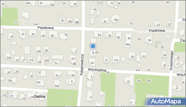 Warszawa, Kasprowicza Jana, 3, mapa Warszawy