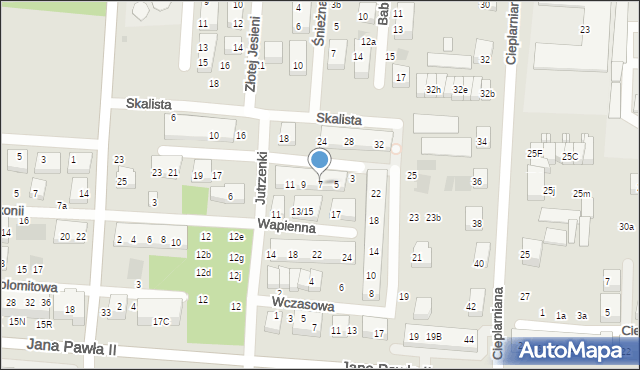 Warszawa, Kamienna, 7, mapa Warszawy