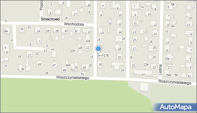 Wejherowo, Kamienna, 17, mapa Wejherowo