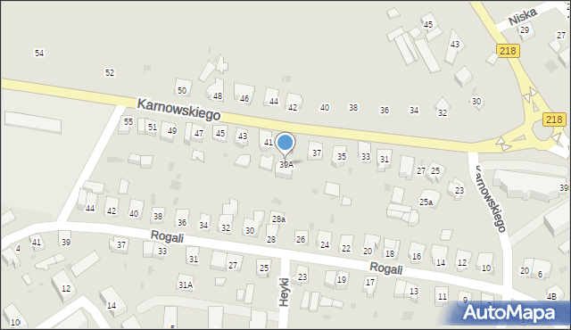 Wejherowo, Karnowskiego Jana, 39A, mapa Wejherowo