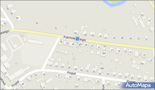 Wejherowo, Karnowskiego Jana, 47a, mapa Wejherowo