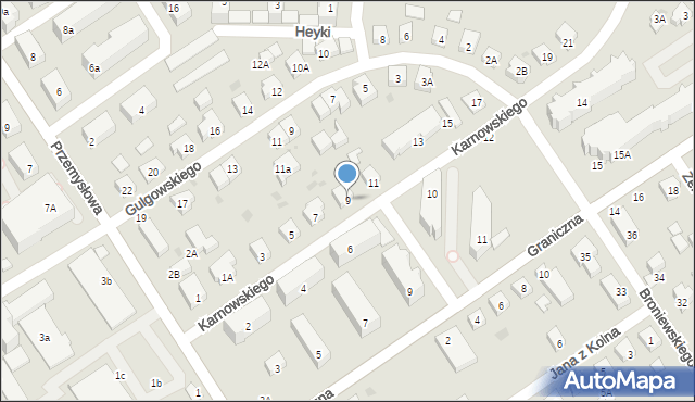 Wejherowo, Karnowskiego Jana, 9, mapa Wejherowo