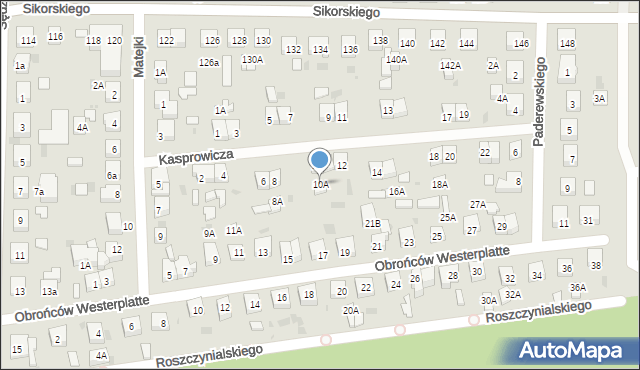 Wejherowo, Kasprowicza Jana, 10A, mapa Wejherowo