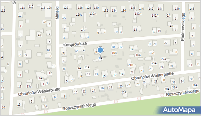 Wejherowo, Kasprowicza Jana, 8A, mapa Wejherowo