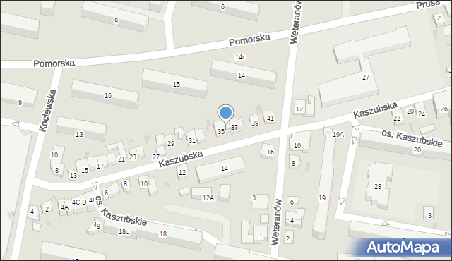 Wejherowo, Kaszubska, 35A, mapa Wejherowo