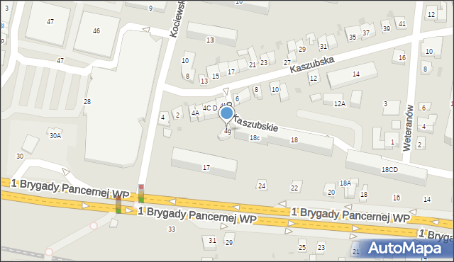 Wejherowo, Kaszubska, 4g, mapa Wejherowo