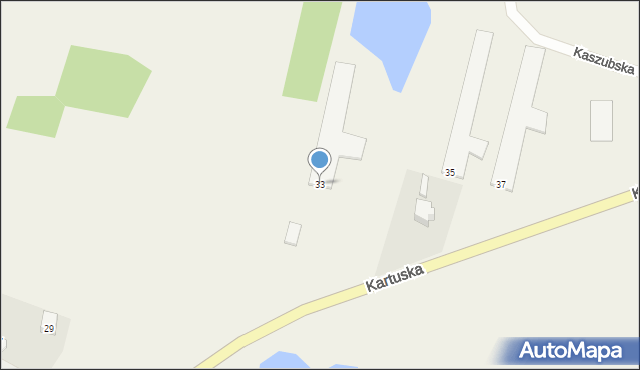 Węsiory, Kartuska, 33, mapa Węsiory