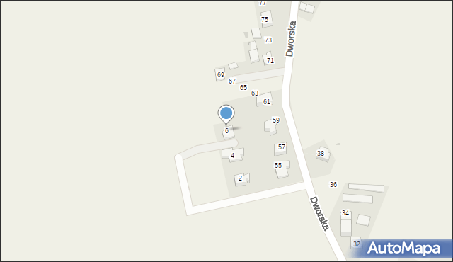 Więcławice Dworskie, Kamienna, 6, mapa Więcławice Dworskie