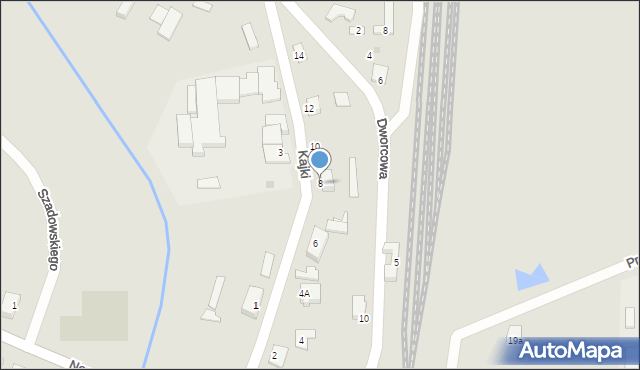 Wielbark, Kajki Michała, 8, mapa Wielbark