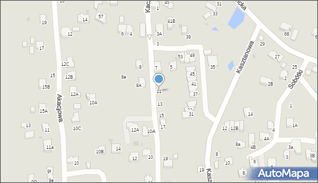 Wieliczka, Kaczeńce, 11, mapa Wieliczka