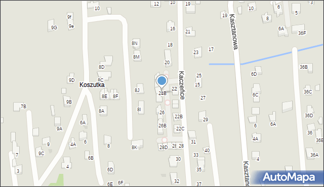 Wieliczka, Kaczeńce, 24B, mapa Wieliczka