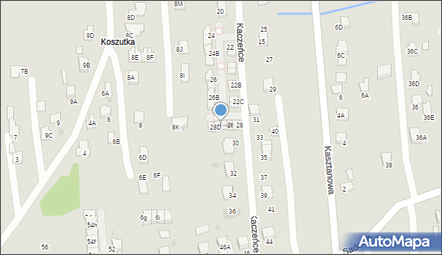 Wieliczka, Kaczeńce, 28C, mapa Wieliczka