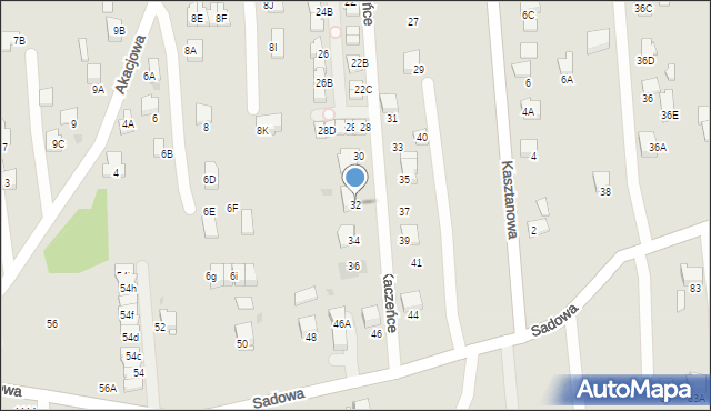 Wieliczka, Kaczeńce, 32, mapa Wieliczka