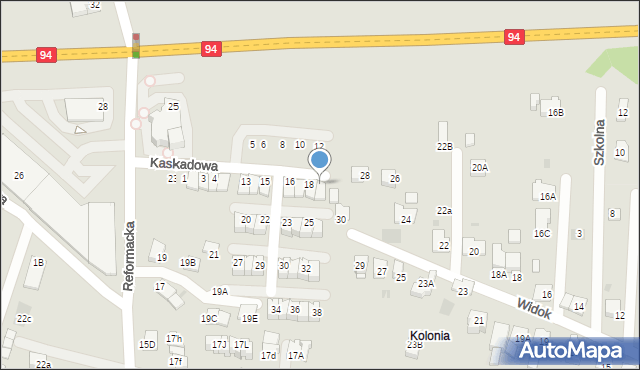 Wieliczka, Kaskadowa, 19, mapa Wieliczka