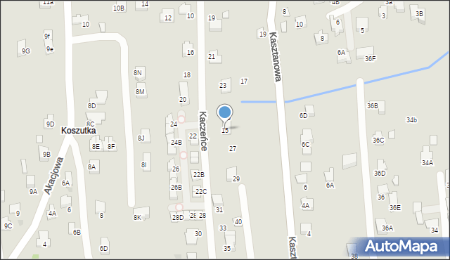 Wieliczka, Kasztanowa, 15, mapa Wieliczka