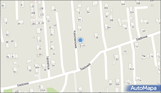 Wieliczka, Kasztanowa, 2, mapa Wieliczka