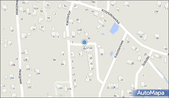 Wieliczka, Kasztanowa, 53, mapa Wieliczka