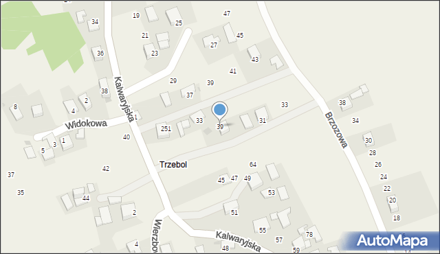 Wielkie Drogi, Kalwaryjska, 39, mapa Wielkie Drogi