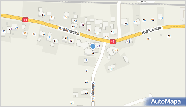 Wielkie Drogi, Kalwaryjska, 4, mapa Wielkie Drogi