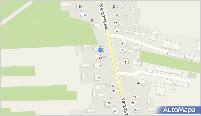 Wincentów, Kaszmirowa, 46, mapa Wincentów
