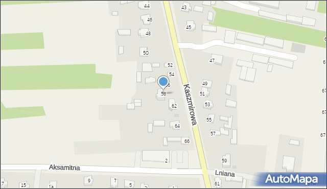 Wincentów, Kaszmirowa, 58, mapa Wincentów