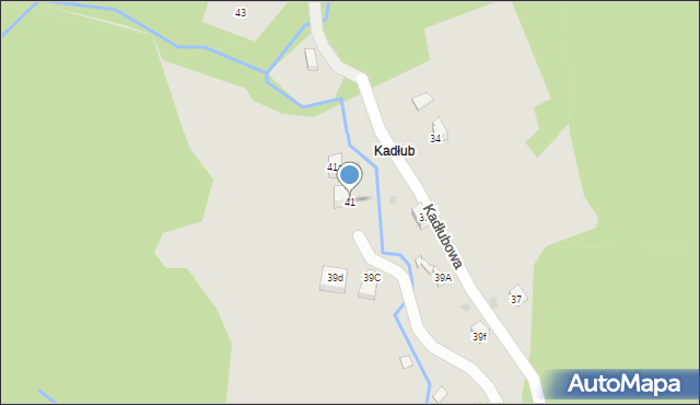 Wisła, Kadłubowa, 41, mapa Wisła