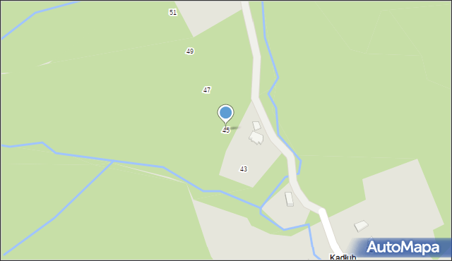 Wisła, Kadłubowa, 45, mapa Wisła