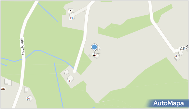 Wisła, Kamienna, 11A, mapa Wisła