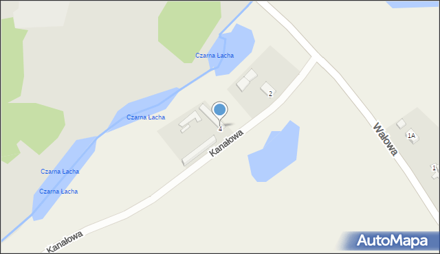 Wiślinka, Kanałowa, 4, mapa Wiślinka