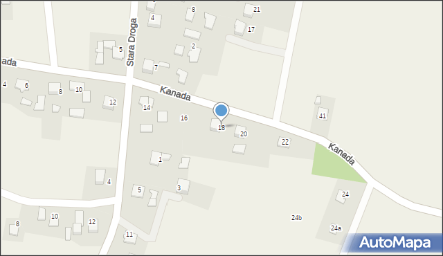 Witkowice, Kanada, 18, mapa Witkowice