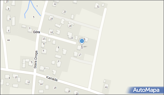 Witkowice, Kanada, 21, mapa Witkowice